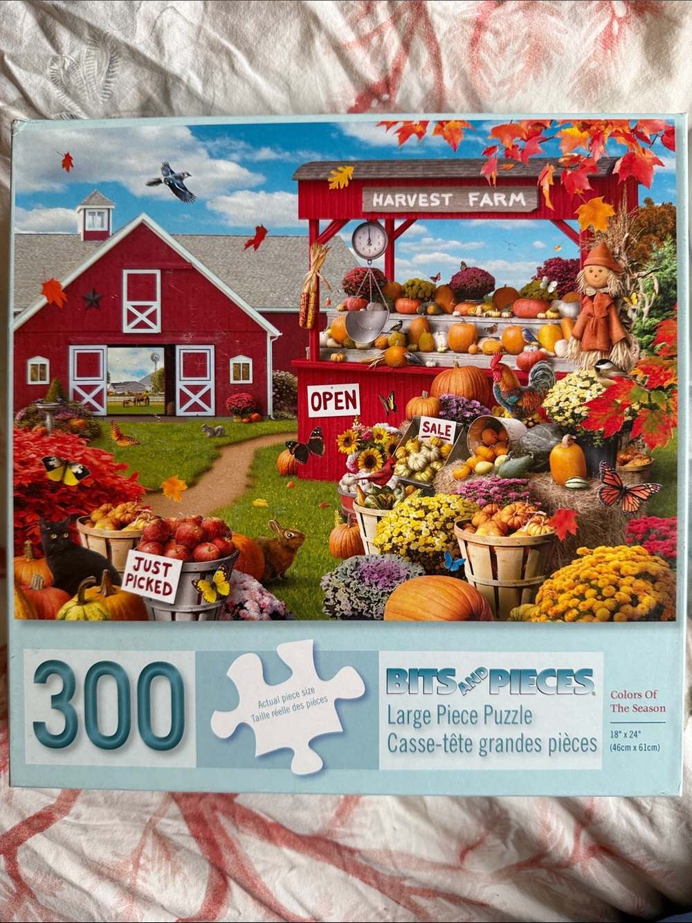 300-Piece Harvest Farm “ Colors of the Season” Puzzle - Multicolor